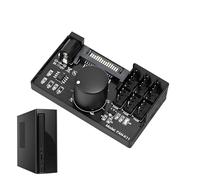 Hub Controlador de Ventilador de PC - Tamaño 2.76 X 1.57 X 1.1 pulgadas, Negro, Gestión de enfriamiento ajustable, Regulación del flujo de aire silencioso, Optimización del rendimiento térmico para