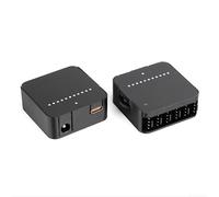 Hub controlador de ventilador para ventiladores PWM con carga rápida de 12 V CC y tipo C, divisor de ventilador de 4 pines soporta 6 ventiladores con control de velocidad manual para una refrigeración