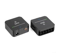 Hub controlador de ventilador PWM de 12 V CC con entrada de alimentación tipo C y CC soporta hasta 6 ventiladores con divisor de 4 pines y perilla de velocidad ajustable para PC de juegos y estaciones