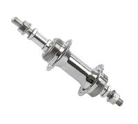 Hub de acero de 36 agujeros para cubo de bicicleta con puerto de grasa, eje roscado plateado de freno de disco compatible con la vieja escuela para bicicleta, cubo de rueda de repuesto para ciclismo