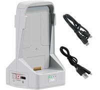 Hub de carga bidireccional para DJI FLIP, estación de carga rápida, administrador de batería con cable de carga compatible con batería FLIP Drone, carga dos baterías simultáneamente en solo 70 minutos