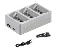 Hub de carga bidireccional para DJI Flip, estación de carga rápida de batería con modo de almacenamiento inteligente, carga dual de 70 minutos para drones y dispositivos, potencias ABS compactas (tres
