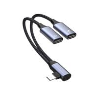 Hub de carga de audio USB C - Divisor tipo C, adaptador de doble puerto | Adaptador 2 en 1 para auriculares USB C premium, solución de carga y conector de audio para smartphone, música, c