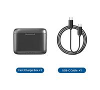 Hub de carga rápida con tapa magnética, caja de carga USB-C para baterías Insta360X4, cargador de batería impermeable mejorado - Compatible con