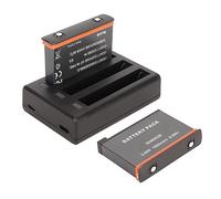 Hub de Carga Rápida para Insta360 X3, Cargador de Batería de 3 Canales para Insta360 X3, con Dos Baterías de 3,85 V, 1800 MAh, 6,9 WH