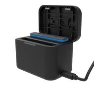 Hub de Carga Rápida para X4, Cargador de Batería Dual para Cámara de Acción con Ranura para Tarjeta SD Misro, Concentrador de Carga Rápida de Batería de Cámara,