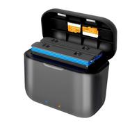 Hub de Cargador de Batería Rápido for Insta360 X3, Estación de Almacenamiento de Carga de Batería de Doble Canal Portátil Rápido, Concentrador de Cargador X3, con Cable de Carga
