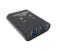 Hub de conmutación manual USB 3.0, dispositivo para compartir impresora, 2 en 1, selectores USB, adaptador de concentradores KVM