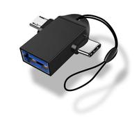Hub de dispositivos versátil, adaptador Micro USB y Tipo C On-The-Go, admite transferencia de datos de alta velocidad para sus dispositivos USB,