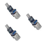 Hub de expansión USB tipo C portátil con diseño de 3 puertos USB para almacenamiento externo Teclado Plug and Play Connect Multipuerto USB C adaptador para portátil