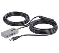 Hub De Extensión Activo Usb 3.0 A Macho De 4 Puertos A Hembra 10M Negro