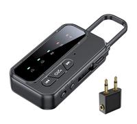 Hub de sonido para vehículo, conector de música manos libres, transmisor de señal compacto, potenciador estéreo automotriz de transmisión de audio estable, adaptador de señal recargable universal con