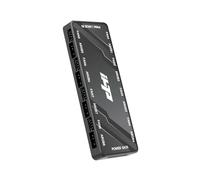 Hub de ventilador ARGB, concentrador de ventilador 2 en 1 PWM de 5 V3 pines ARGB y 12 V4 pines en total 16 puertos, alimentación SATA, base magnética mayor flexibilidad.