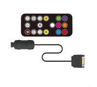 Hub de ventilador ARGB listo para placa base compatible para monitoreo de temperatura PWM y distribución de señal RGB (placa principal)