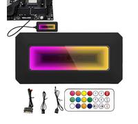 Hub de ventilador ARGB para videojuegos, divisor de 8 puertos, de control PWM, sincronizaciones inteligentes de temperatura, concentrador de refrigeración de algoritmo de prisma para jugadores de