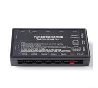 Hub de ventilador de 3 pines de 5 V que soporta 6 ventiladores PWM y 7 componentes ARGB con control remoto inalámbrico para coordinación térmica e iluminación (brillante)
