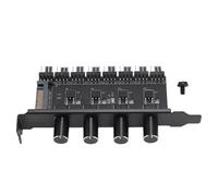 Hub de ventiladores de 8 canales de 12 V con controlador de 4 perillas, SATA