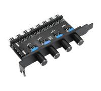 Hub de ventiladores para PC 8-canales 72W 4-perillas Soporte PCI