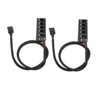 Hub de ventiladores PWM altamente flexible para ventiladores de gabinete de PC, cable de extensión de fuente de alimentación que garantiza una