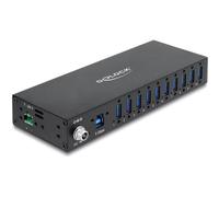 Hub Delock 10 puertos USB 5 Gbps modelo 60792 con montaje industrial