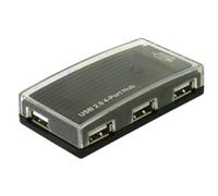 Hub Delock 4 puertos 480 Mbit/s USB 2.0 modelo externo Plug and Play