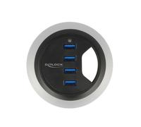Hub DeLock 4 puertos 5000 Mbit/s modelo 62868 USB 3.2 Gen 1 sobremesa
