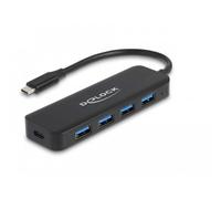 Hub Delock 5 puertos 5000 Mbit/s USB 3.2 Gen 1 con Power Delivery 85 W