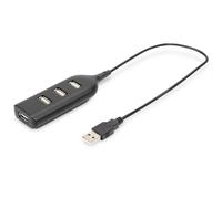 Hub Digitus 4 puertos USB 2.0 480 Mbps modelo AB-50001-1 sin alimentación externa