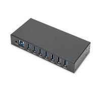 Hub Digitus 7 puertos 5 Gbit/s USB 3.2 Gen 1 Industrial Line Metal