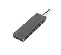 Hub Digitus 7 puertos USB 3.2 Gen 1 5 Gbps aluminio con alimentación USB