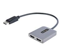 Hub DisplayPort HDMI Doble - StarTech.com - Convertidor DisplayPort Macho a HDMI - Negro