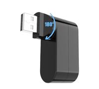 Hub Divisor USB Inalámbrico, Concentrador USB De Extensión Múltiple De ABS, Transferencia De Datos Multipuerto, Concentrador De Transferencia De Velocidad Inalámbrico para Teclado De PC para