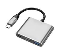 -HUB, Docking Station- -3 Puertos 4K Estación de Acoplamiento 5 Gbit/S Transmisión de Datos PD 100 W Charge para Teclado de cámara de Impresora