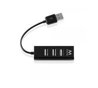 Ewent EW1123 hub de interfaz 480 Mbit/s Negro