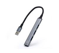 Hub slim ewent 4 puertos usb + entrada y salida - usb tipo a