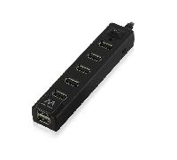 Hub USB Ewent 7 Portas USB 2.0 Botão On/Off