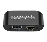 Hub - Extensión 4K - Adaptador de monitor doble Distribuidor de pantalla grande para Office Training Home Experience Una reproducción precisa del color y detalle sin pérdida con ellos