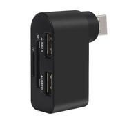 Hub Extensor USB - Estación de Acoplamiento de concentrador USB 2.0, Placa Base divisora USB 2.0 | Divisor multipuerto USB de 4 Puertos, concentrador de Puerto USB Giratorio Multiusos de 480Mbps mej