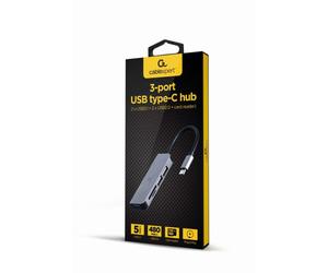 Hub Gembird 3 puertos USB 3.1 5Gbps modelo UHB-CM-CRU3P1U2P2-01 lector SD/MicroSD Tipo-C