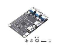 Hub Hat de 4 puertos USB 3.0 para Raspberry Pi, placa de expansión de alta velocidad con Plug and Play