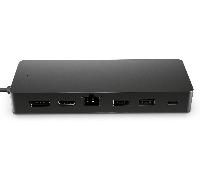 HP Docking Station USB- C Multipuerto Universal - (HDMI 2.0, DisplayPort 1.2, 2 Puertos Tipo A y Suministro de energía USB-C y Ethernet), Color Negro