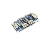 HUB HUB USB de 4 Puertos Compatible con Raspberry Pi USB a UART Integrado para comunicación Serial Sencilla Zero/Zero 2W / Zero W/Zero WH
