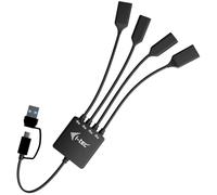 Hub I-Tec 4 puertos 5 Gbps modelo USB-C/USB-A con protección compacta