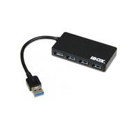 iBox IUH3F56 hub de Conector USB 3.0 (3.1 Gen 1) Type-A 5000 Mbit/s Negro - concentradores y concentradores (USB 3.0 (3.1 Gen 1) Type-A, USB 3.0 (3.1 Gen 1) Type-A, 5000 Mbit/s, Negro, 0,15 m)