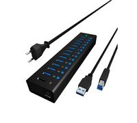 Concentrador activo ICY BOX de 13 puertos USB 3.0 en carcasa de aluminio