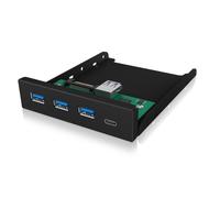 Hub ICYBOX 4 puertos USB 3.2 Gen 1 modelo IB-HUB1418-i3 con frontal en rack 3,5 Hot Swap