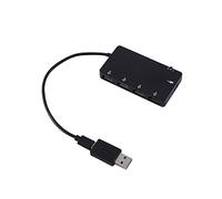 Hub Micro USB, Adaptador OTG para Stick Longitud del Cable de 7,44 Pulgadas 4 Puertos USB Puerto de alimentación Adaptador de Cable Micro USB OTG para Android para Wins