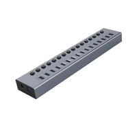 Hub Multi USB, Interruptor Divisor De Varios Puertos, Toma Acoplamiento con Tecla Encendido Y Apagado, Adaptador/Cargador Energía Ranura For Enchufe 3,0 Múltiple(16 USB)