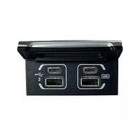 Hub multimedia USB para Jeep Cherokee Wrangler Gladiator 68271567AB - Puerto Uconnect de repuesto para modelos 2018-2021 | Sustituye a 68453787AA 68271567AA