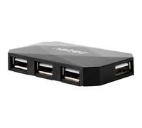 Natec Locust Hub 4 Puertos USB 2.0 Negro